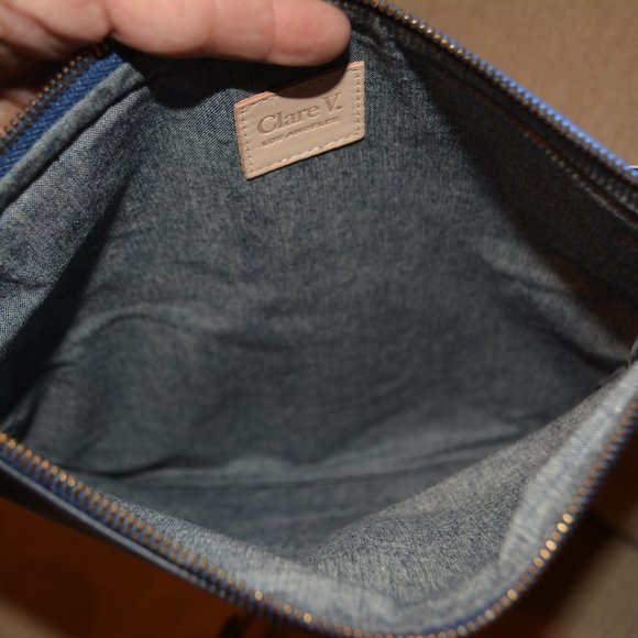 Clair V fold Over Clutch - Picture 8 of 8